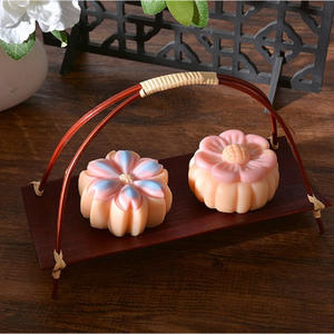 Sakura DIY Moule à dessert Gâteau de riz gluant en forme de fleur Gâteau de lune Gâteau aux haricots mungo Tang Guo <span class=keywords><strong>Zi</strong></span> Non toxique Non-Stick Made Silicone - Product Image 3