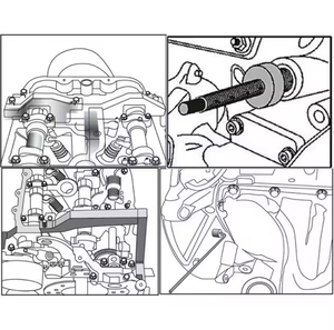 Kit di Attrezzi per la Messa in Fase del Motore, Set di Strumenti per l'Allineamento dell'Albero a Camme per BMW N12 N14 Mini 1.4 1.6 <span class=keywords><strong>Citroen</strong></span> <span class=keywords><strong>C4</strong></span> Peugeot 207 308 - Product Image 5