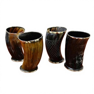 Los Más Vendidos, Jarras de Cerveza de Cuerno de Buey B.S INTERNATIONAL, Vasos de Estilo Antiguo, Ecológicos, Reciclables, Ligeros, Estilo Americano, Bambú - Product Image 6