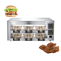 Vitrine chauffante KFC grande capacité pour poulet frit, armoire chauffante à tiroirs pour aliments chauds, vitrine de présentation abordable