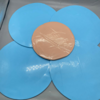 Een 60-80% doorschijnende, onvulkaniseerde, ongehard siliconenrubber schijf.