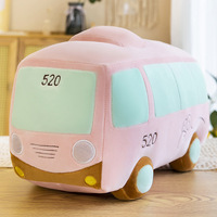 Bus en peluche personnalisé très tendance, jouet en peluche, bus scolaire en peluche