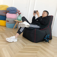 Fauteuil de gaming refroidisseur d'intérieur et d'extérieur, design personnalisé avec repose-pieds, housse pour pouf