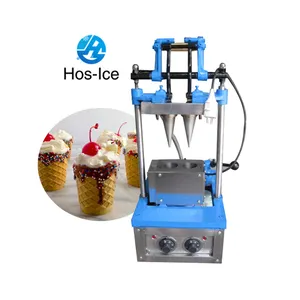Aperatif ekipmanları dondurma koni gofret bisküvi makinesi dondurma koni makinesi makinesi DsT-2 gofret külah yapma makinesi