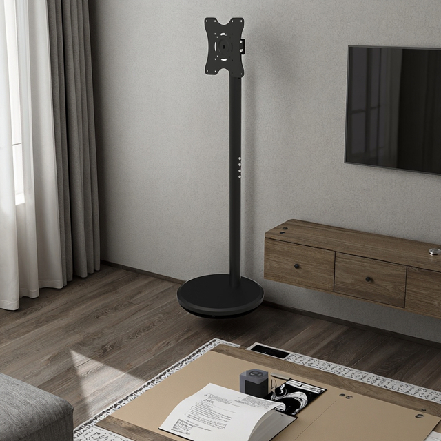 Universal Vesa TV Floor Stand Modern Design with Swivel Mount for 42 Inch Screens