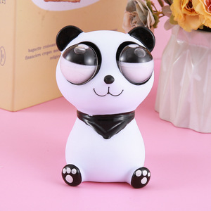 Jouet anti-stress TPR à yeux écarquillés, best-seller, pour les jeunes - Outil de relaxation amusant en forme d'ours panda, fabriqué dans la province du Zhejiang - Product Image 2