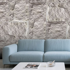 Commercial Residential Easy Install PU <strong>Stone</strong> <strong>Cladding</strong> Artificial <strong>Stone</strong> Design for Hotel Room House Bedroom Basement 16mm 30mm - Product Image 2