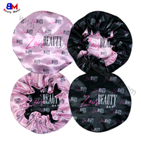 Meilleures ventes de bonnet de nuit en satin Bonnet en poils en satin et brosse pour les bords avec logo personnalisé et double face avec emballage personnalisé