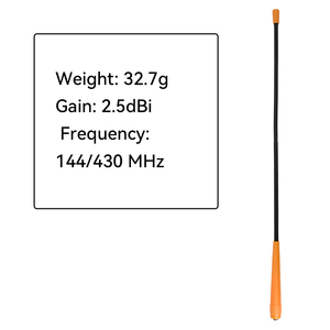 Antena Flexible Naranja y Negra para Walkie Talkie de 15 Pulgadas UHF VHF con Conector SMA Hembra para Uso en Interiores y Exteriores - Product Image 4