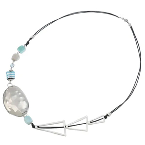 Collar con Colgante Largo de Botón Magnético, Metal Sintético, Estilo Moderno y a la Moda, Uso Diario, Unisex, Regalo, Joyería - Product Image 2