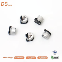 Condensateur électrolytique en aluminium SMD de qualité professionnelle 50V 10uF, durable pour projets de bricolage de circuits imprimés, fournisseur efficace en gros