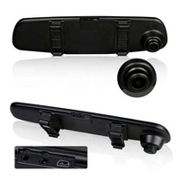 Anlan — caméra de recul numérique avec rétroviseur, enregistreur vidéo Full HD, 1080P, Dvr, double objectif