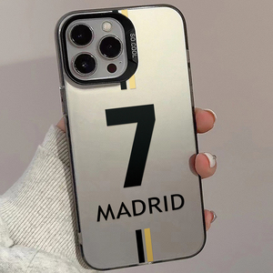 Funda Protectora para Teléfono con Diseño de la Número 7 del <span class=keywords><strong>Madrid</strong></span>, en TPU, con Pintura UV Mate, Resistente a Golpes, para 12/13/14/15/16/17 - Product Image 3