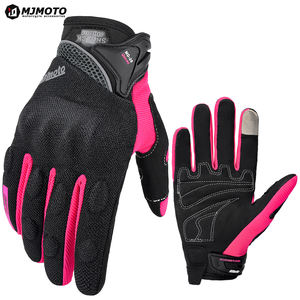 Guantes Clásicos de Motociclista en Rosa y Negro para Verano, Transpirables, con Pantalla Táctil, a Prueba de Golpes, de Alta Calidad y Duraderos para Conducir Motocicleta - Product Image 2