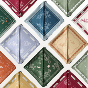 Pañuelos Multifuncionales de Algodón al por Mayor, Pañuelos para la Cabeza, Diseño Personalizado de Alta Calidad, Impresión de Diseño Cuadrado - Product Image 2