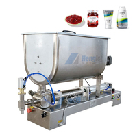 Remplisseuses à Piston Pneumatique Semi-Automatique pour Pâte Huile Liquide Tomate Crème Glacée Miel Jus Sauce Epaisse Boissons Gazeuses