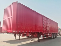Fabricant chinois 30-80T boîte Semi remorque Van Type boîte chargeur conteneur camion remorque en Stock