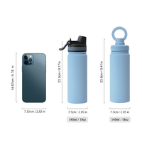 War Mini termos vakum anak perempuan, Mug olahraga logam vakum Logo 18oz, termos kopi dingin/air panas 500ml termos termal dingin/panas