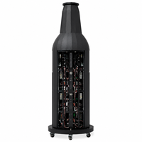 Écrans d'affichage LED flexibles grand format pour bouteilles de bière, portables avec poulie, signalisation numérique publicitaire vidéo pour magasins de boissons