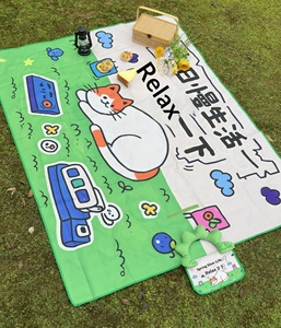 Waterproof Non-slip Square Oxford <b>Picnic</b> <b>Mat</b> Outdoor Camping Blanket Moisture-proof Foldable Portable All Seasons Beach <b>Mat</b> - Product Image 2