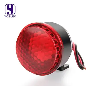 12V 24V 105dB Six Sound with light Car Reversing Alarm Back Up Horn Reverse Beeper Buzzer Backup Alarm Horn