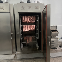 Four de fumage électrique multifonctionnel automatique pour viande, bacon, poisson, saucisses, cuisson à la vapeur et rôtissage