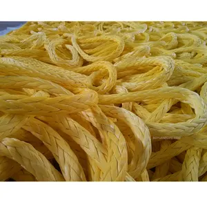 28mmx300m 12 Strand Spliced UHMWPE Rope Wire Rope Replacement 12 Strands Single Braid HMPE Rope 6mm