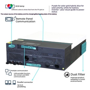 Meilleur prix système de réseau 10KW 8KW monophasé MAX 10KW <span class=keywords><strong>Watt</strong></span> sortie TWIN <span class=keywords><strong>8000</strong></span> MAX 150A double MPPT <span class=keywords><strong>48V</strong></span> 10KW 8KW onduleur solaire - Product Image 6