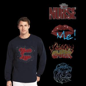 Transfert <span class=keywords><strong>de</strong></span> strass personnalisé à repasser sur lettres pour t-shirt logo - Product Image 3