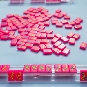 Customizable Modern 4-Layer Acrylic <b>Mahjong</b> Game <b>Set</b> Luxury 160 Card Pattern with Manufacturer Size and Color Options - Product Image 1