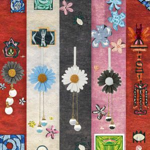 Acessório de Decoração para Interior de Carro, Pendente de Espelho Retrovisor com Fragrância de Gesso, Estilo Popular - Product Image 3