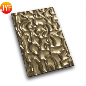 Pannello di Sfondo ZB9969 in Acciaio Inox, Lastra Decorativa 3D per Soffitto, Piastre Metalliche Goffrate - Product Image 1