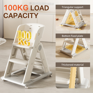 Chaise de salle à manger amovible, pliable et peu encombrante, convertible pour les tout-petits, de 6 mois à 220 lb, portable et facile à utiliser - Product Image 6