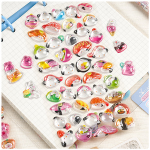 Pegatina 3D con Relieve de Animales de Sushi, Adhesivo Estéreo de Cristal, Pingüino Gourmet, Conejo, Decoración Japonesa para Teléfono Móvil y Ordenador - Product Image 3