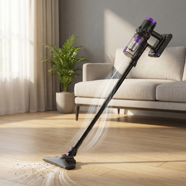 Wholesale Custom Logo Wireless Dry Household Vacuum Cleaner Detachable Battery OLED Display Multi Nozzles USB-C Charge