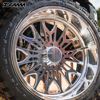 Velg Forged Super Single Khusus untuk Truk Pikap 6x139.7 8x170 8x165.1 6x5.5 8x180 22x12 22x14 24x12 24x14 26x14 26x16 30x14 30x16