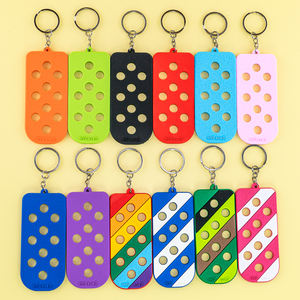 <span class=keywords><strong>Porte</strong></span>-clés en caoutchouc PVC durable avec motif de maman <span class=keywords><strong>chat</strong></span> élégant, accessoire de <span class=keywords><strong>porte</strong></span> à suspendre, charme portable, organisateur de rangement DIY - Product Image 3