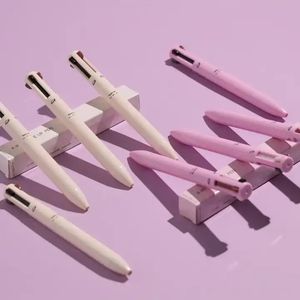 Nueva llegada sin logotipo Rosa multifunción retoque 4-co lápiz de cejas impermeable versátil ceja delineador de labios lápiz resaltador - Product Image 1