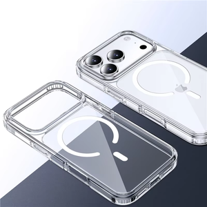 <span class=keywords><strong>Coque</strong></span> de téléphone transparente en acrylique avec chargement magnétique sans fil pour <span class=keywords><strong>iPhone</strong></span> 18 17 Air 17E 16 15 14 13 12 11 Pro Max XS <span class=keywords><strong>8</strong></span> <span class=keywords><strong>Plus</strong></span> - Product Image 3