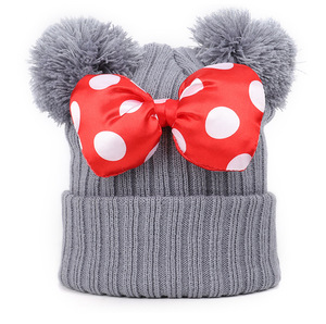 Nuevo Gorro de Punto para Niños, Gorro Cálido con Orejeras de <span class=keywords><strong>Mickey</strong></span> Mouse, Gorro Grueso para Bebé para el Invierno - Product Image 5