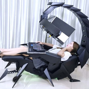 Silla de Juego Moderna Extensible de Gravedad Cero con Función Reclinable para Monitores y Simulador de Carreras <span class=keywords><strong>Autofull</strong></span> - Product Image 2