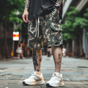 StreetLux Custom Jogger bordado verano All Over Print shorts sublimación hombres deportes baloncesto reals Tree CAMO Mesh shorts - Product Image 2