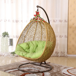 Chaise suspendue en forme de <span class=keywords><strong>nid</strong></span> <span class=keywords><strong>d</strong></span>'<span class=keywords><strong>oiseau</strong></span> balançoire populaire chaise de patio de luxe suspendue en extérieur chaise <span class=keywords><strong>d</strong></span>'oeuf balançoire en rotin meubles <span class=keywords><strong>d</strong></span>'extérieur - Product Image 5