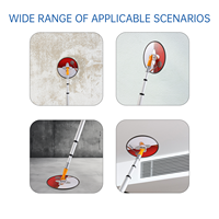 Support de papier abrasif rond pour ponceuse murale avec poignée télescopique pour le polissage des murs et des plafonds, rénovation de la maison, OEM ODM disponible