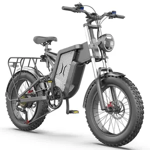 EKX X20ไฟฟ้าจักรยาน20นิ้วหนายาง Mountain ไฟฟ้าจักรยาน2000W 48V 30AH แบบพกพาแบตเตอรี่ลิเธียม E จักรยานสำหรับผู้ใหญ่