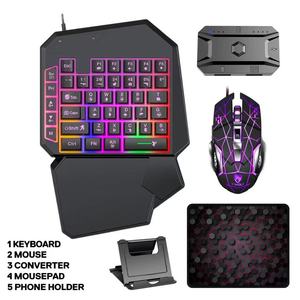 Ensemble clavier et souris-Kit de clavier à une main pour jeux CS, équipement de <span class=keywords><strong>jeu</strong></span> - Product Image 1