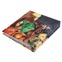 Impression de livre de recettes personnalisé à couverture rigide, livre de recettes en couleur, livre de cuisine de haute qualité, impression offset, service OEM