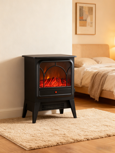Chimenea Eléctrica con Efecto de Llama Realista, Control de Termostato, Calentador de Espacio Interior, Protección Contra Sobrecalentamiento, Dos Configuraciones de Calor - Product Image 6