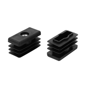 Plastic Adjustable <b>Feet</b> M6 15x30 Rectangular Plug Anti Slip Furniture <b>Sofa</b> <b>Foot</b> Black Injection Molded Part - Product Image 3