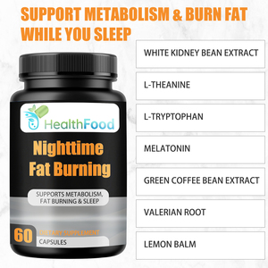 Pilules de qualité supérieure pour réguler le transit intestinal, efficaces pour perdre du poids, capsules brûle-graisses nocturnes avec extrait de mélisse - Product Image 3